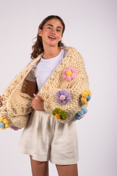 Bloom Hand-Knitted Cardigan